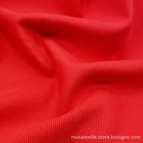 Soft Feeling Stretchy Cotton Twill Fabric For Pants
